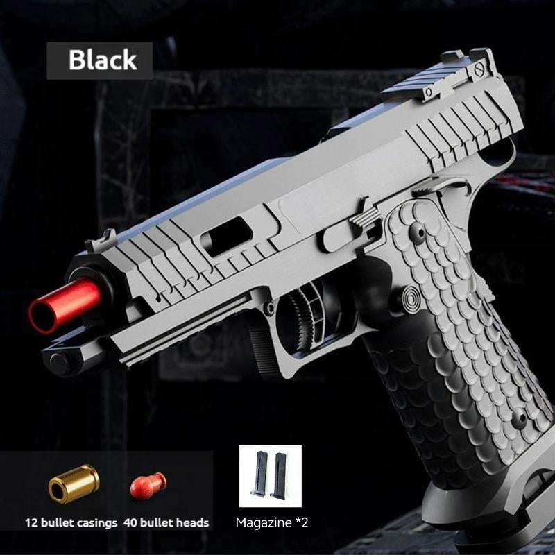 G26 / 2011 Soft Bullet Gun Toy with 40 Bullets, 12 Shells, 3 Steel Target(Only on G26), Toy Foam Blaster | Valentine'S Day Gift