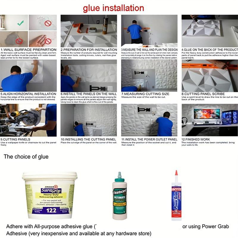 3D Geometric Wall Panel, 6Pcs/Set PVC Wall Decor for Room Decor, Wallpaper for Home Living Room Bedroom Decor, Wall Board Panel