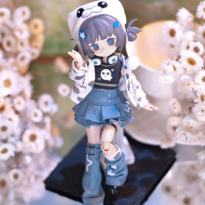 CALEMBOU Electronic Cute Pet Series BJD Blind Box, Electronic Pet Game World 20Cm Ball Jointed Doll, Cute Dress up Doll with Joints Collection Action Figure Toys Playset Birthday Christmas Gifts for Girls Boys