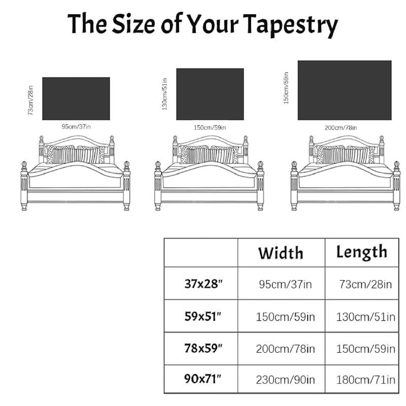 Girl Pattern Room Decor Tapestry, 1 Count Hanging Tapestry, Wall Hanging Decor for Home Bedroom Living Room, Tapestry Wall Mural