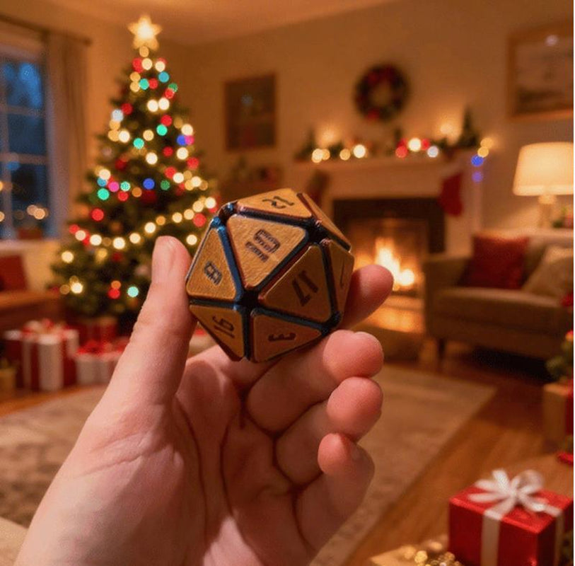 Squishy D20 Fidget Toy – Soft Press Dice with Addictively Satisfying Click & Squish, Multicolor Stress Relief Desk Toy for Anxiety, Gamers & Gifts