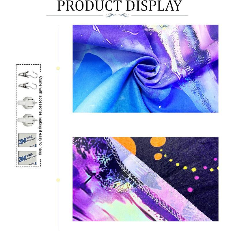 Fluorescent Tapestry, 1 Piece Waterfall Scenery Tapestry, Wall Hanging Tapestry for Living Room Bedroom Dorm Room Decor, Party Supplies