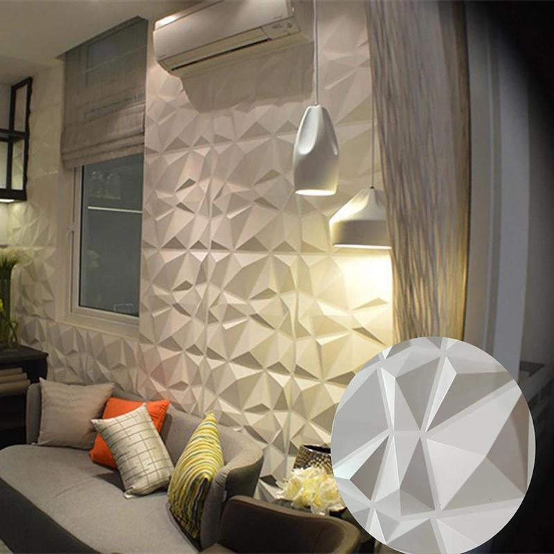 3D Geometric Wall Panel, 6Pcs/Set PVC Wall Decor for Room Decor, Wallpaper for Home Living Room Bedroom Decor, Wall Board Panel