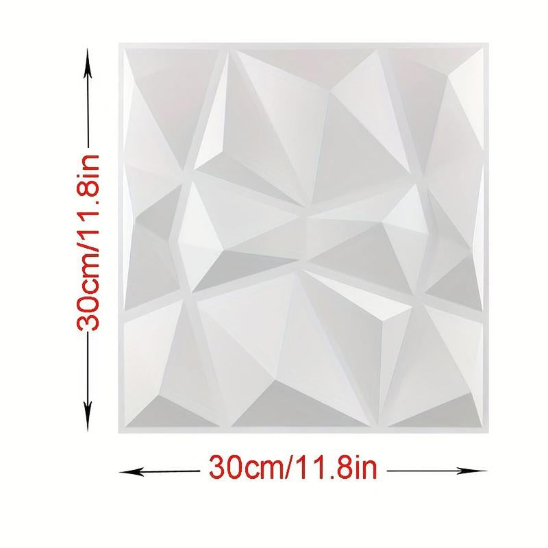 3D Geometric Wall Panel, 6Pcs/Set PVC Wall Decor for Room Decor, Wallpaper for Home Living Room Bedroom Decor, Wall Board Panel