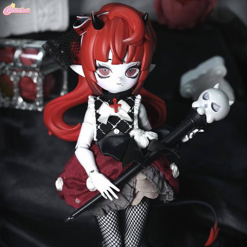 CALEMBOU Cooze Devil Horns Series BJD Blind Box, 1/8 Cute Ball Jointed Blind Box Doll, 8.2 Inches Dress up Doll with Joints, Collectable Action Figure for Birthday Gifts