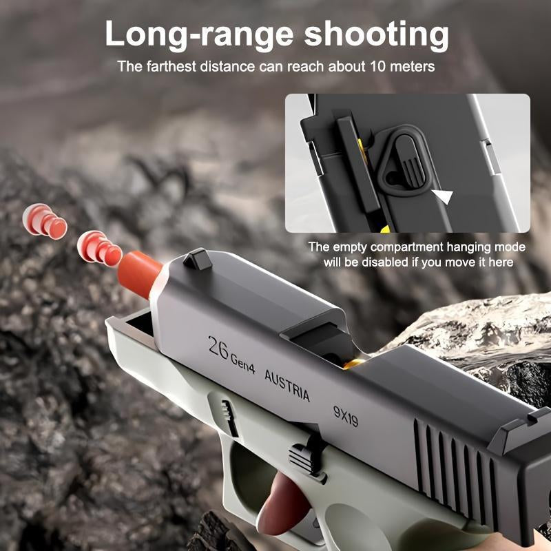 G26 / 2011 Soft Bullet Gun Toy with 40 Bullets, 12 Shells, 3 Steel Target（Only on G26）, Toy Foam Blaster | Valentine'S Day Gift