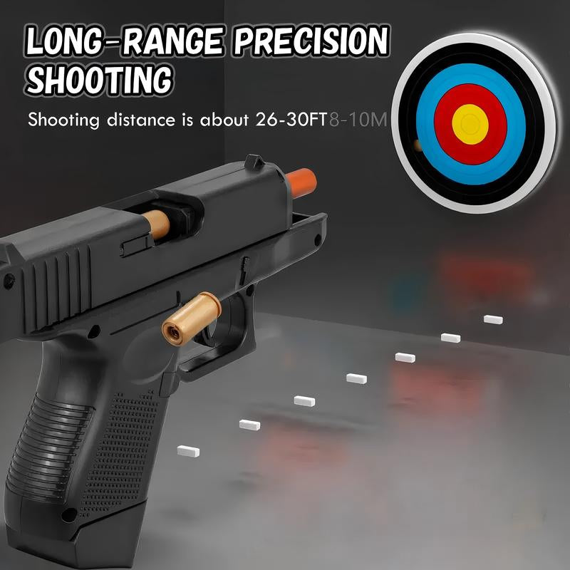 G26 / 2011 Soft Bullet Gun Toy with 40 Bullets, 12 Shells, 3 Steel Target（Only on G26）, Toy Foam Blaster | Valentine'S Day Gift