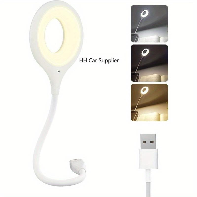 1Pcs Voice Control USB Reading Flexible Gooseneck Led Light for Bedside Reading Soft Night Light Smart Voice Activation for Bedroom Office and Study Use