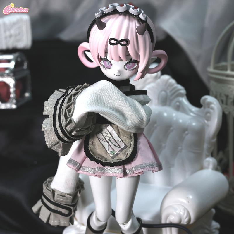 CALEMBOU Cooze Devil Horns Series BJD Blind Box, 1/8 Cute Ball Jointed Blind Box Doll, 8.2 Inches Dress up Doll with Joints, Collectable Action Figure for Birthday Gifts